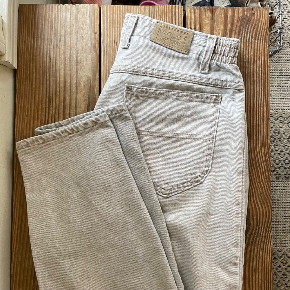 Vintage | L. L. Bean Gray Denim Straight Leg USA Made 90s Dad Jeans 8 M Tall